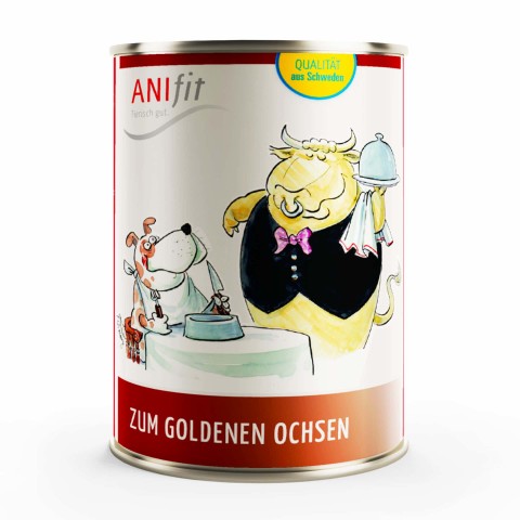 Hund Hundefutter Nassfutter Zum Goldenen Ochsen 400g 6 Stück -1- Anifit