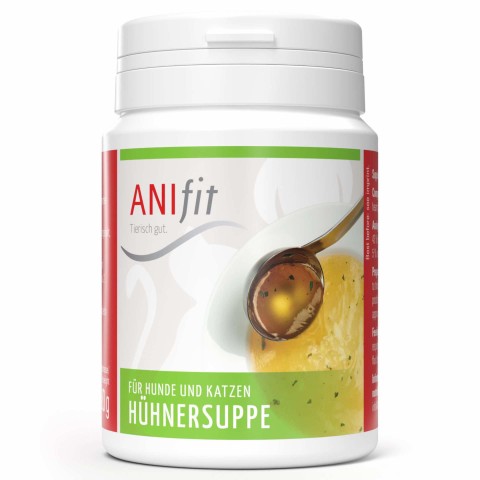 Hund Katze B.A.R.F. Hundefutter Nahrungsergänzungen Snacks Hühnersuppe 80g 1 Stück -1- Anifit